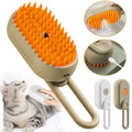 3-in-1 Electric Steam Pet Brush | Self-Spraying Grooming Comb for Cats & Dogs | Massage, Detangle & Moisturize | USB Rechargeable 2
