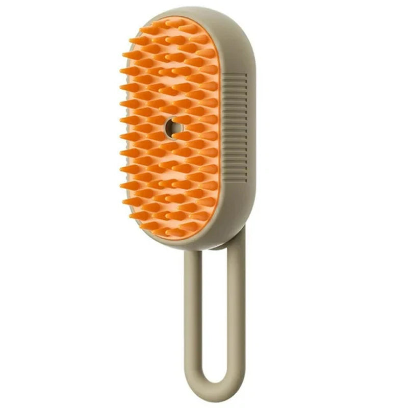3-in-1 Electric Steam Pet Brush | Self-Spraying Grooming Comb for Cats & Dogs | Massage, Detangle & Moisturize | USB Rechargeable