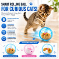 Interactive Cat Toy Ball | USB Rechargeable Auto-Rolling Ball with Mouse | Hands-Free Entertainment for Indoor Cats 2